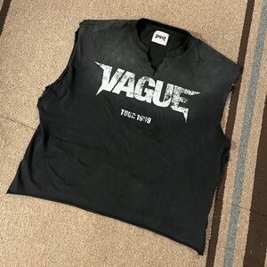 Vague “tour 1989” sleeveless graphic tee black unisex